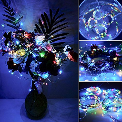 【10 pezzi】 SiFar 20 LED 2M Mini Lampada a fili di rame Multicolore, Luci stringa LED Luci d'atmosfera Bottiglia di vino, Luci stellate alimentate a batteria per bottiglie Fai da te, feste - 4