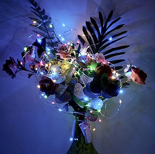 【10 pezzi】 SiFar 20 LED 2M Mini Lampada a fili di rame Multicolore, Luci stringa LED Luci d'atmosfera Bottiglia di vino, Luci stellate alimentate a batteria per bottiglie Fai da te, feste - 7
