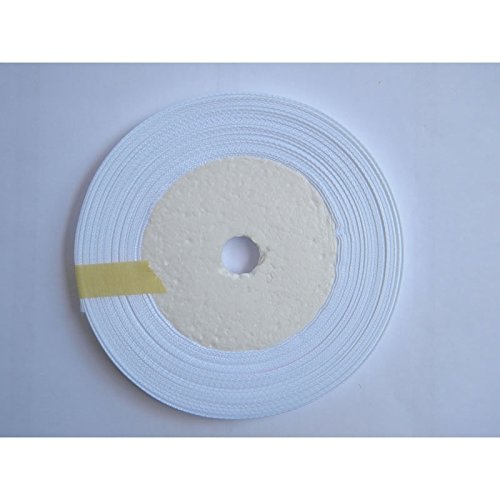 Nastro di raso bianco, 6 mm x 20 m - 2