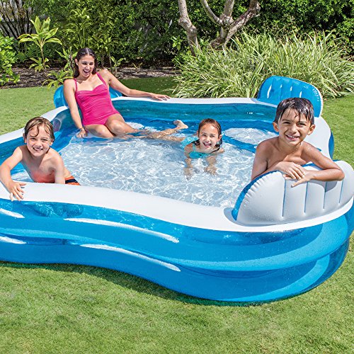INTEX 56475 4 Sedili Cm 229X229X66 Piscina Gioco Estivo Estate Giocattolo 322, 45.7x13x40.6 cm - 2