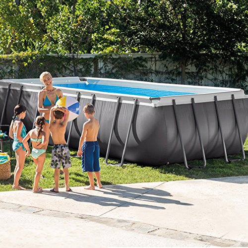 Intex 26352 - Piscina Rettangolare, pompa di filtraggio a sabbia, Blu/Grigio, 549 x 274 x 132 cm - 2