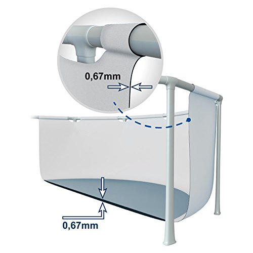 Intex 26352 - Piscina Rettangolare, pompa di filtraggio a sabbia, Blu/Grigio, 549 x 274 x 132 cm - 7