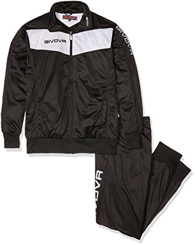 Givova Visa, Tuta da Ginnastica Uomo, Multicolore (Nero/Bianco), 4XL - 2