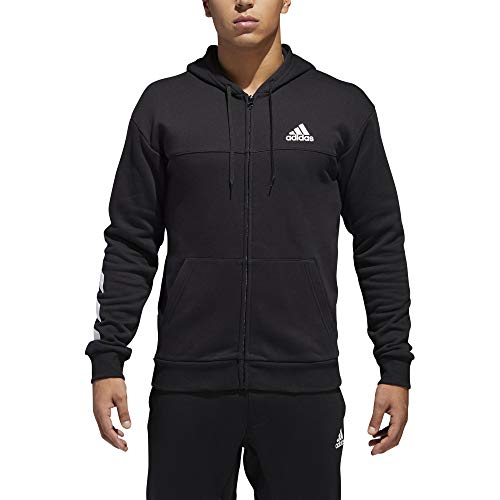 adidas DM7564, Felpa Uomo, Nero/Bianco, M - 2