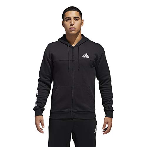 adidas DM7564, Felpa Uomo, Nero/Bianco, M - 3