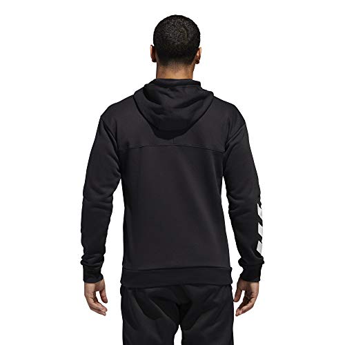 adidas DM7564, Felpa Uomo, Nero/Bianco, M - 5