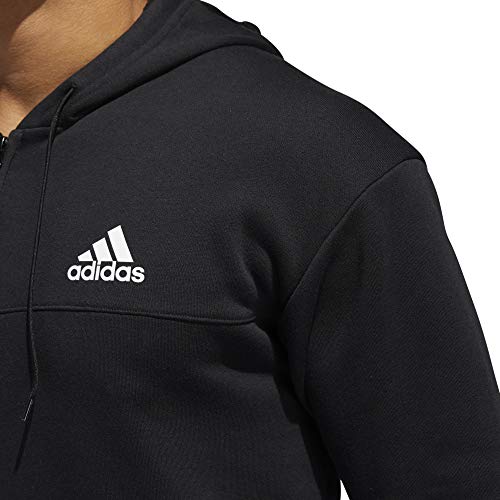 adidas DM7564, Felpa Uomo, Nero/Bianco, M - 6