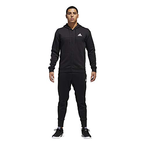 adidas DM7564, Felpa Uomo, Nero/Bianco, M - 9