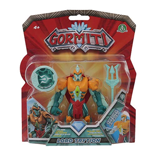 Giochi Preziosi Gormiti Trytion Personaggio Articolato con Token, Multicolore, 12 cm GRM14200 - 2