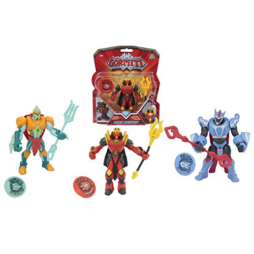 Giochi Preziosi Gormiti Trytion Personaggio Articolato con Token, Multicolore, 12 cm GRM14200 - 5