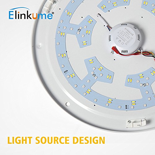 Plafoniera LED Salotto Bluetooth Intelligente con Altoparlante - App Telecomandato, RGBW Musica Lampada, 36W - 4