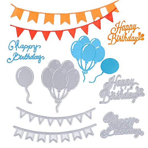 Prezzi E Offerte Jnch 6pz Fustelle Stencil Cutting Dies Compleanno Decorazione Per Scrapbooking Fai Da Te Album Goffratura Biglietti Inviti Carta Lealu It