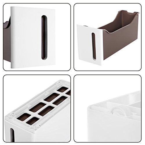 SONGMICS Carrello Mobile, Scaffale Portaoggetti Stretto con 4 Cassetti, Torre Estraibile, Scaffale da Bagno, Mobile per Cucina con Rotelle Rimovibili, PP, Salvaspazio, 45 x 17 x 84 cm, Bianco KFR08WT - 5