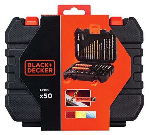 BLACK+DECKER A7188-XJ Set per Forare ed Avvitare, 50 Pezzi - 3