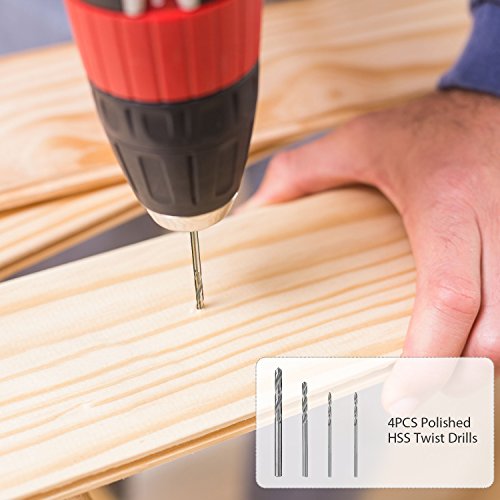 Accessori per utensili rotanti,Meterk 349pcs Set di accessori per multiuso utensili rotanti 1/8″per un facile taglio, Rettifica di levigatura, Incisione di,foratura,Lucidatura,Progetto fai-da-te - 8