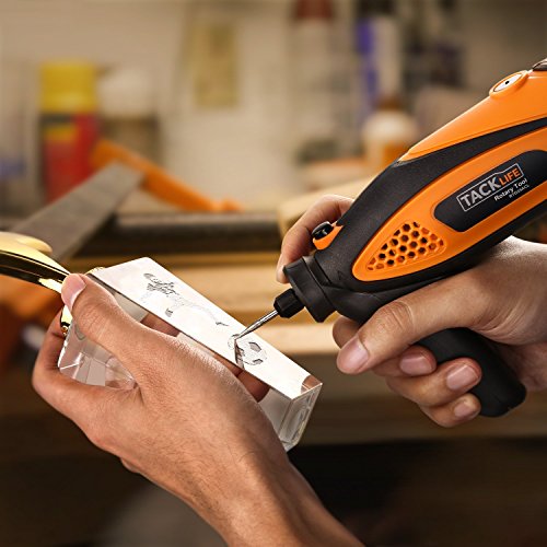 Tacklife RTD35ACL Strumento Multifunzione,Utensile Rotante con 83 Accessori, Mini Drill con Velocita’ Variabile per Incidere, Tagliare, Lucidare, Levigare, Trapanare ecc - 3