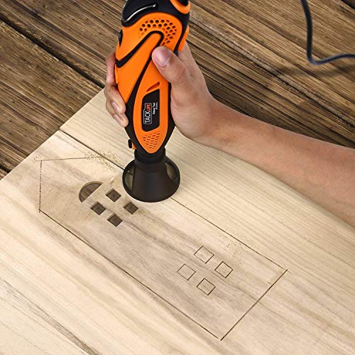 Tacklife RTD35ACL Strumento Multifunzione,Utensile Rotante con 83 Accessori, Mini Drill con Velocita’ Variabile per Incidere, Tagliare, Lucidare, Levigare, Trapanare ecc - 4