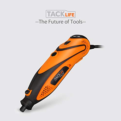 Tacklife RTD35ACL Strumento Multifunzione,Utensile Rotante con 83 Accessori, Mini Drill con Velocita’ Variabile per Incidere, Tagliare, Lucidare, Levigare, Trapanare ecc - 8