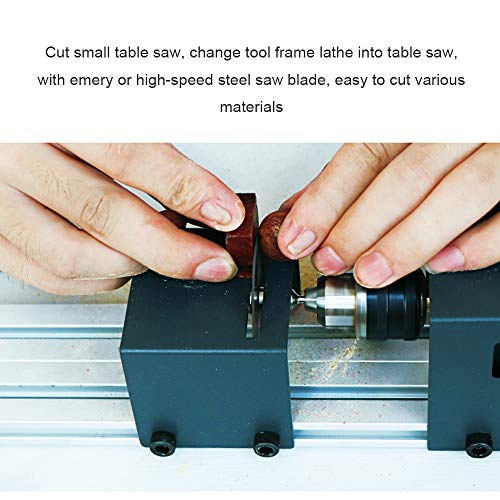 KKmoon DC 24V 80W Mini Tornio Perline Lucidatrice Macchina per Lavorazione del Legno Fai da te Utensile Rotante Versione Standard - 8