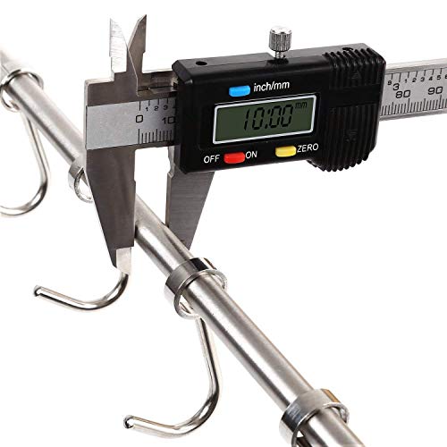 HOMFA Porta Utensili da Cucina in Acciaio Inox con 10 Ganci, 58cm Barra da Parete Carico Fino a 20kg - 4