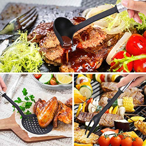 Haipei Set di utensili da cucina 40 pezzi di utensili da cucina antiaderente e resistente al calore Set di utensili da cucina cuoco Chef, regalo migliore - 4