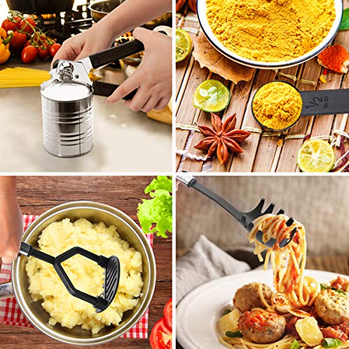 Haipei Set di utensili da cucina 40 pezzi di utensili da cucina antiaderente e resistente al calore Set di utensili da cucina cuoco Chef, regalo migliore - 5