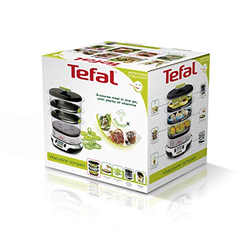 Tefal VS4003 Vitacuisine Compact  Vaporiera con Funzione Vitamine Plus, Display Digitale, Ricettario Incluso - 8