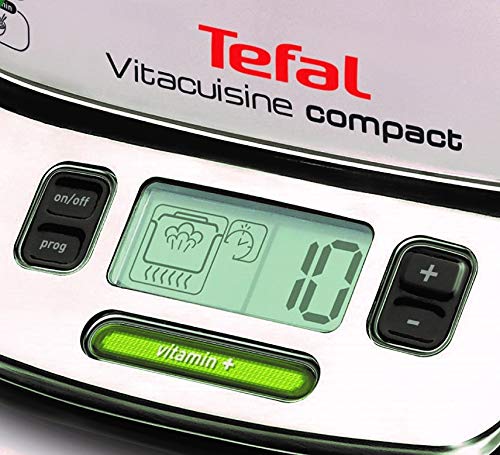 Tefal VS4003 Vitacuisine Compact  Vaporiera con Funzione Vitamine Plus, Display Digitale, Ricettario Incluso - 9