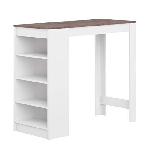 Symbiosis Ramsay , Tavolo Bar, Bianco (Mat /Béton), 115 x 50 x 102.7 cm - 2