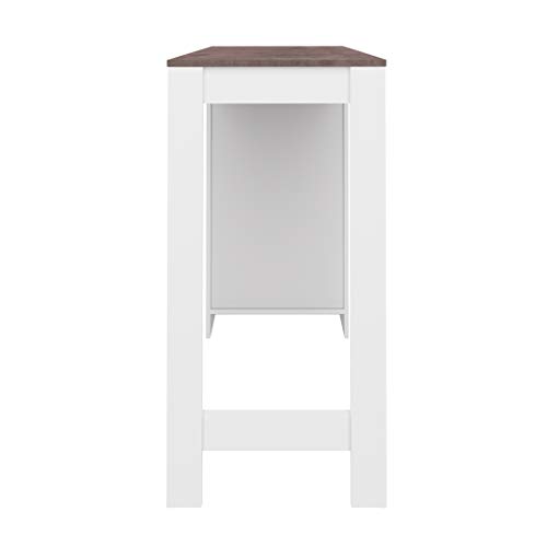 Symbiosis Ramsay , Tavolo Bar, Bianco (Mat /Béton), 115 x 50 x 102.7 cm - 5