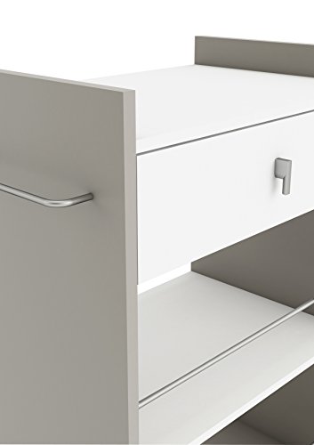 13Casa – Bastianich A3 – Carrello. Dim: 59,4×39,7×89,5 h cm. Col: Bianco, Grigio. Mat: Melamina. - 5
