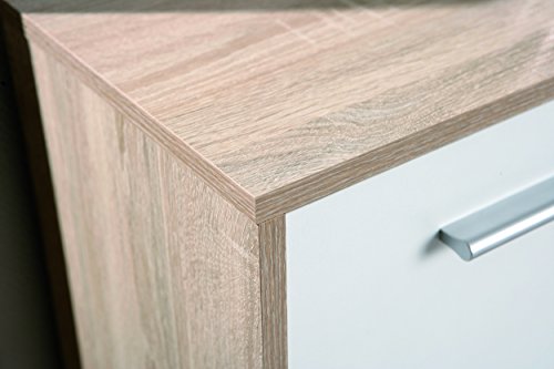 Links – Ischia C2 – Buffet. Dim: 77x30x77 h cm. Col: Rovere, Bianco. Mat: Nobilitato. - 3
