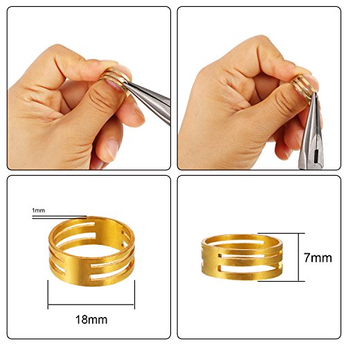 Pangda Kit Creazione Gioielli Kit Riparazione Gioielleria Lavorazione di Gioielli e Strumenti Kit di Principiante Include Pinza, Pinzette, Risultati Argento e Filo - 6
