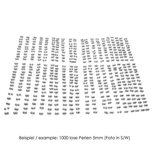 Perline sfuse in plastica, 1000 pezzi, ottima lavorazione, perline decorative, senza foro, da 5-8 mm, colori vari, Plastica, S-dpl-5mm-43, 5 mm - 8