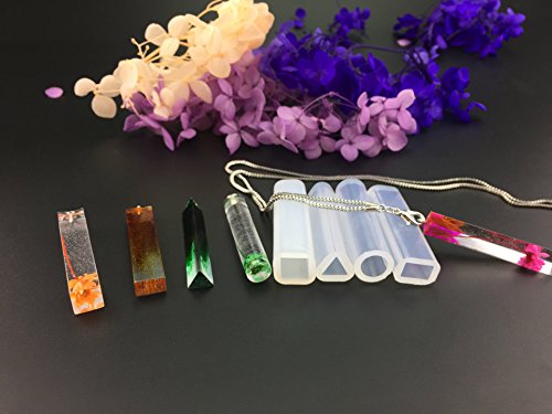 VitasemcepliSet 10 Stampo Silicone Resina per Ciondoli Pendente e gioelli stampo cristallo di fai da te Perfetto per Lavorazione Perline e Creazione gioielli e alle persone di hobby creativi - 5