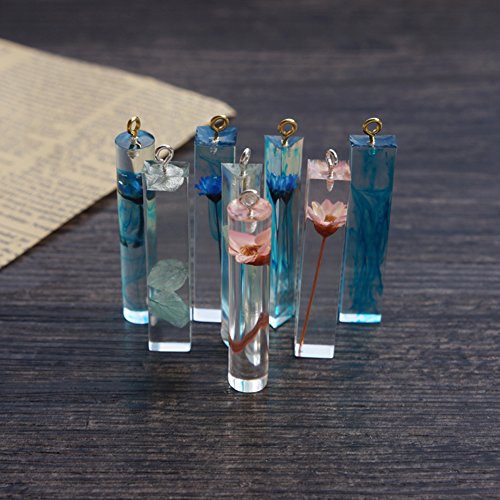 VitasemcepliSet 10 Stampo Silicone Resina per Ciondoli Pendente e gioelli stampo cristallo di fai da te Perfetto per Lavorazione Perline e Creazione gioielli e alle persone di hobby creativi - 6