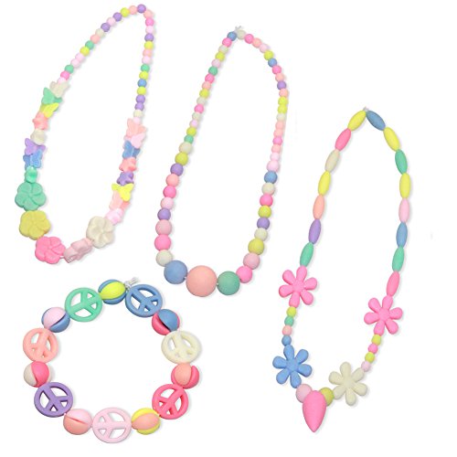 Ewparts 24 Perline Fai da Te bigiotteria Perlina perlineel Perlina Artistica per Bambini (Primavera abbronzata Colorata) - 3
