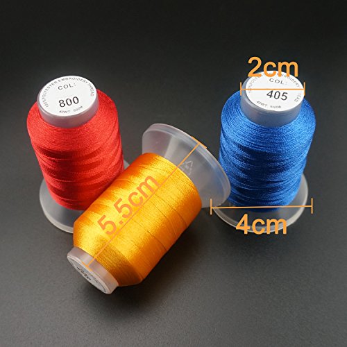 New brothread 40 Brother Colori poliestere filo di ricamo macchina 500M(550Y) / bobina Per Brother / Babylock / Janome / Singer / Pfaff ricami e cuciture macchina - 3