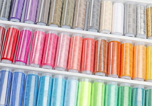 Luxbon – Confezione di 39 spolette di colori assortiti, kit di fili per in poliestere ideali per cucire a mano o con macchina da cucire - 3