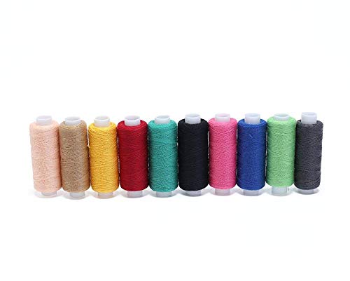 Hamhsin, set da cucito da 30 bobine di filo multiuso in poliestere, ognuna da 228,6 m per cucire a mano o a macchina - 8