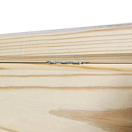 Creative Deco XXL Grande Scatola Legno con Coperchio | L40 x P30 x H24 cm | Scatole con Maniglie Cassetta Conteniore Portaoggetti Portagiochi Cofanetto | Perfetta per Decoupage Documenti e Attrezzi - 6