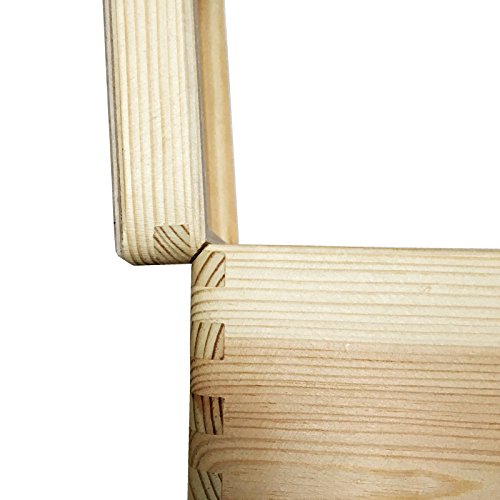 Creative Deco XXL Grande Scatola Legno con Coperchio | L40 x P30 x H24 cm | Scatole con Maniglie Cassetta Conteniore Portaoggetti Portagiochi Cofanetto | Perfetta per Decoupage Documenti e Attrezzi - 7