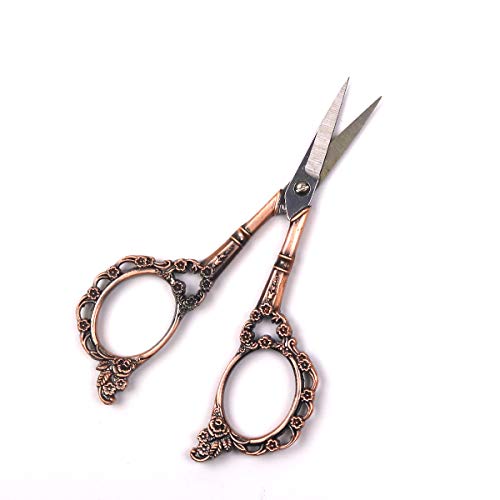 D&D – Set di 2 forbici da ricamo e cucito, in acciaio inox pink+copper - 2
