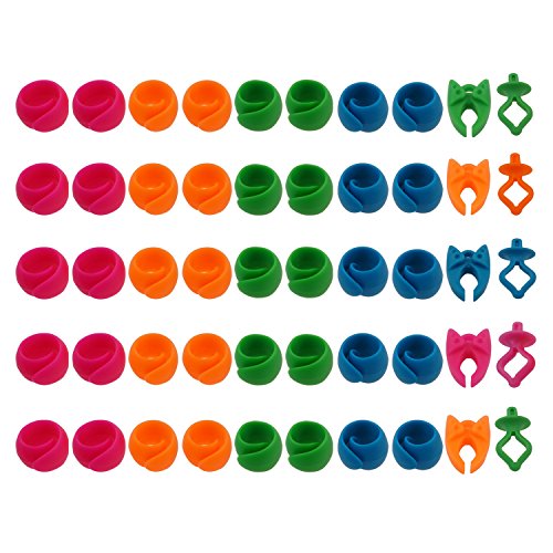New brothread 40 Morsetti per rocchetti di Filo + 5 Bobine di Filo Supporto + 5 Bobine di Filo Clamps – Utilizzato per impedire Che Il Filo Si srotoli – per Bobine di Cucito e Ricamo - 2