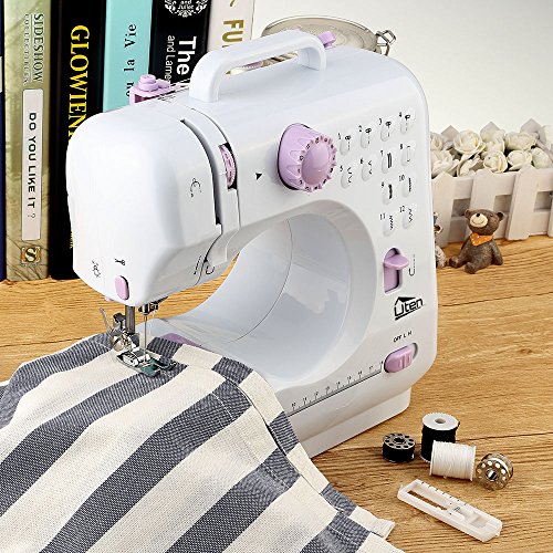 Uten Mini Macchina da Cucire elettrica Portatile Professionale Macchina Cucire Manuale per Principianti con Lampada 12 Punti (Versione 1) - 7