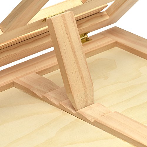 Artina Kit Pittura Milano con cavalletto da Tavolo Tela pittorica 20x30cm Colori acrilici pennelli spatoline e tavolozza - 6