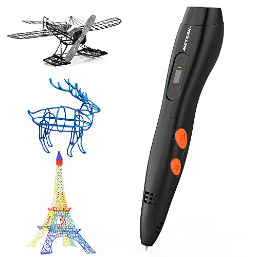 3D Penna Stampa + PLA Fliament Set, Meterk 3D Stereoscopico Della Penna di Stampa Disegno di 3D Doodling Pittura + Modeling + Arts + Crafts Stampa,Compatibile con 1.75mm PLA/ABS Filaments Stampante - 9