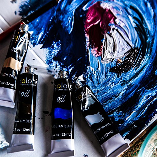 Colore Set di colori ad olio di alta qualità – Perfetto per paesaggi e ritratti – Ideale per artisti, studenti e principianti – Set di 24 colori ad olio ricchi di pigmenti - 8