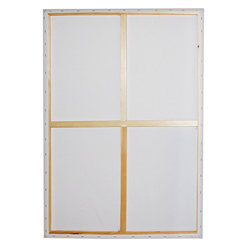Kurtzy Set da 2 Tele Pannello- Set Tele Arte per Pittura- Grandi Tele con Cunei di Legno – Tele Vuote per Arte- Tele Cornici Pre Stirate (100 x 70 cm) -Tavola Pittura - 3