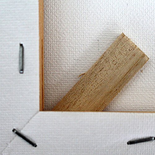 Kurtzy Set da 2 Tele Pannello- Set Tele Arte per Pittura- Grandi Tele con Cunei di Legno – Tele Vuote per Arte- Tele Cornici Pre Stirate (100 x 70 cm) -Tavola Pittura - 4